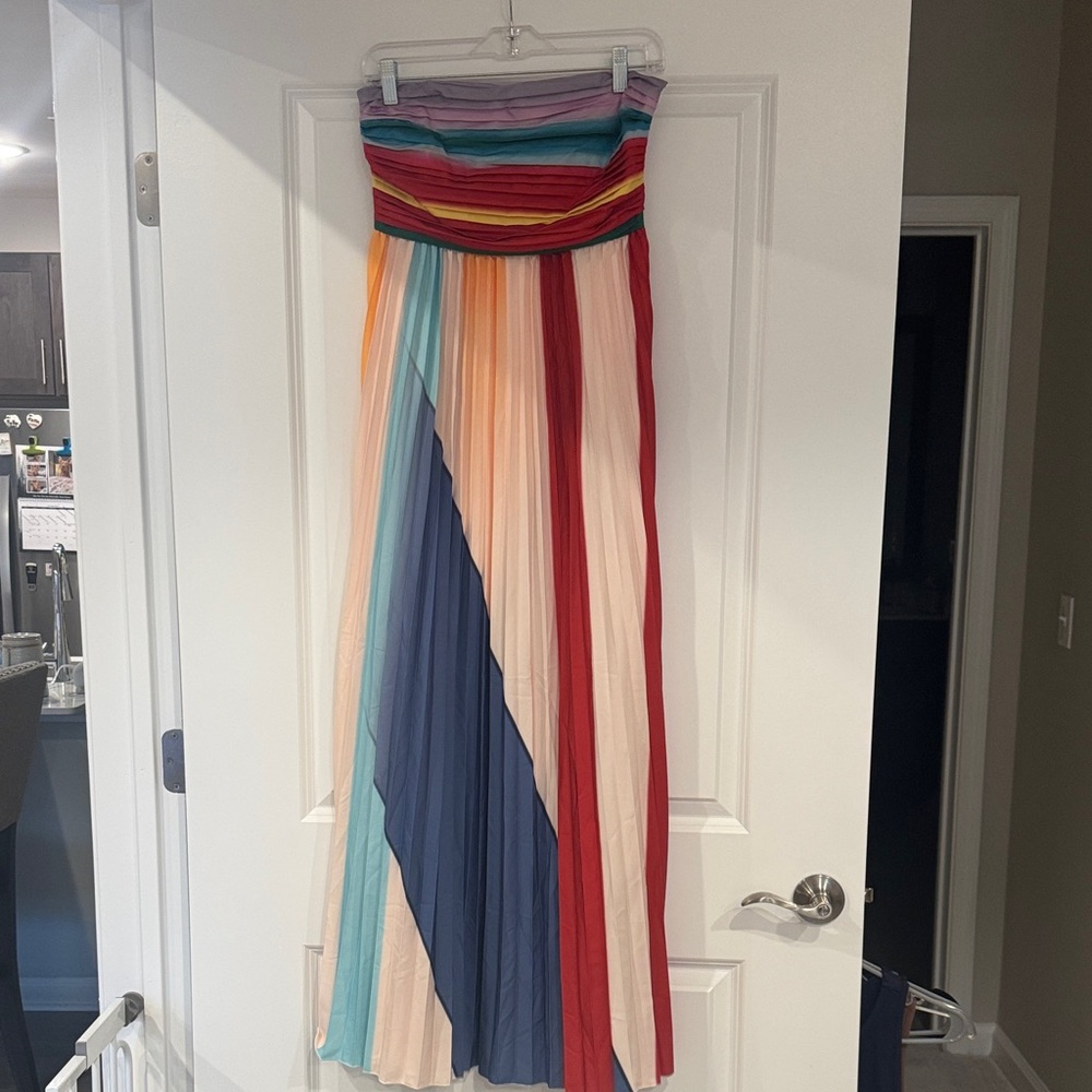 Colorful Striped Women's Maxi Dress